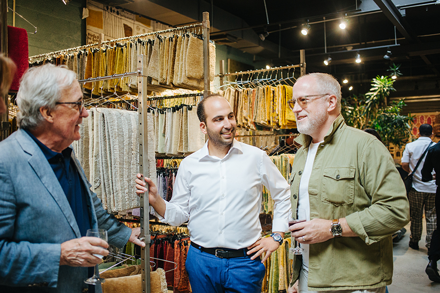 Rug & Kilim showroom reception in Long Island City