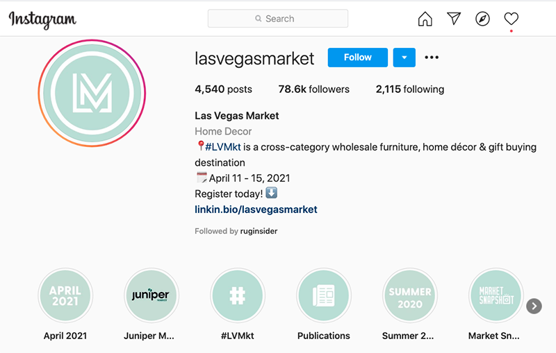 Las Vegas Market Instagram
